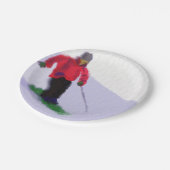 Skien de Slopes Art Papieren Bordje (Gekanteld)