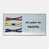 Skiën Design Desk Mat (Voorkant)