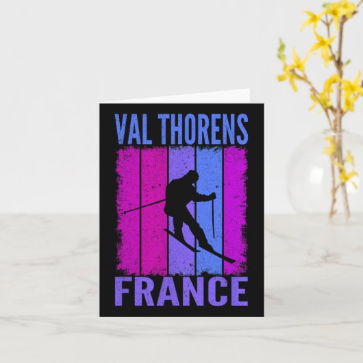 Skiën en Apres Ski - Wintersport Val Thorens Kaart (Gele Bloem)