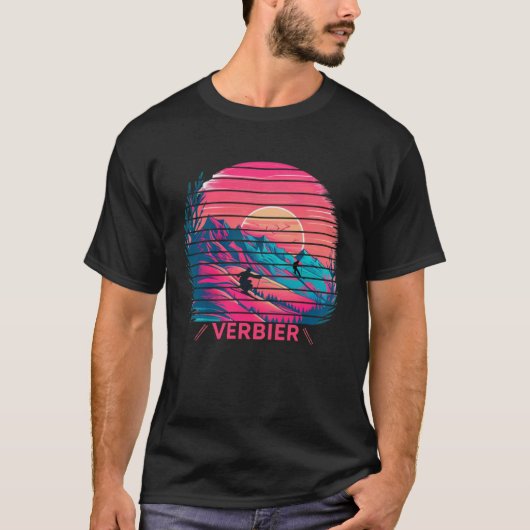 Skiën en Apres Ski Wintersport Verbier Switze T-shirt (Voorkant)