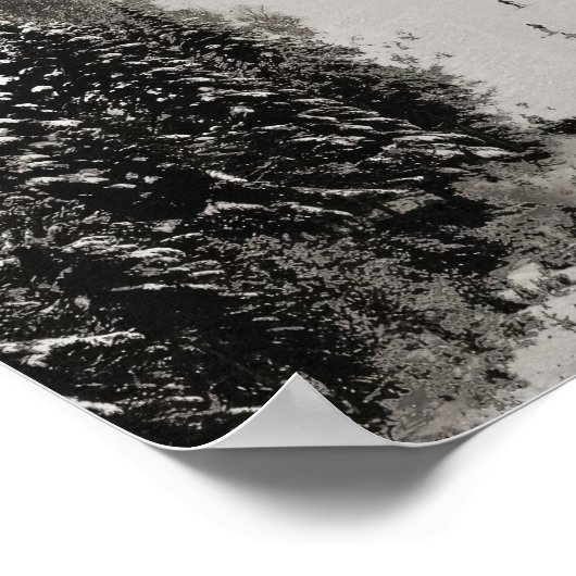 Skiën en gelukkig zijn - Skiing Art Print Poster (Hoek)