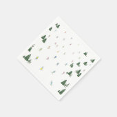 Skiën en snowboard party servetten (Hoek)