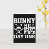 Skiën en snowboarden Beginner Winter Sports Ent Kaart (Gele Bloem)