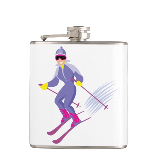 Skiën Fles Heupfles (Voorkant)