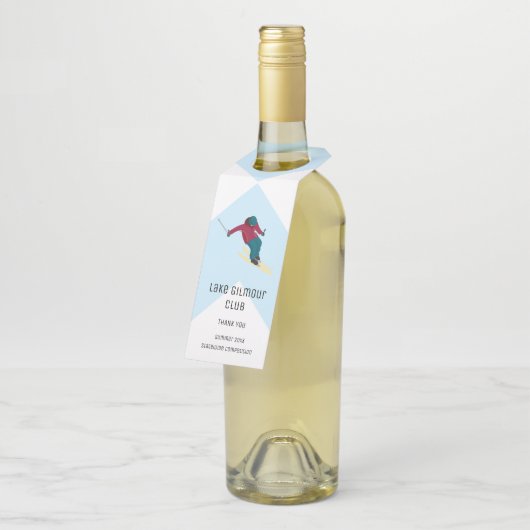 Skiën Flessenhanger (Schuin)