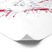 Skiën Freestyle Skiën Freeski Winter Extreme Sport Poster (Hoek)