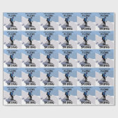 Skiën gaat gewoon met de flow skiën cadeaupapier (Vlak)