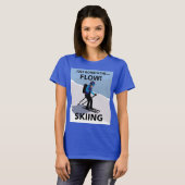 Skiën gaat gewoon met de flow skiën t-shirt (Voorkant volledig)