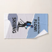 Skiën Gewoon Mee Met De Stroom Skiën Handdoek (Handdoek)