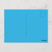Skiën, gewoon vloeiende skiër briefkaart (Achterkant)