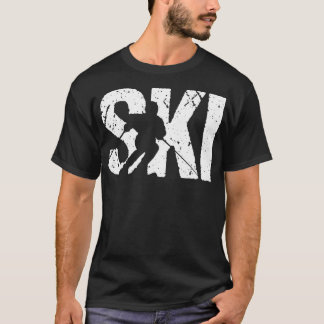 skiën grappig cadeau winterskis t-shirt