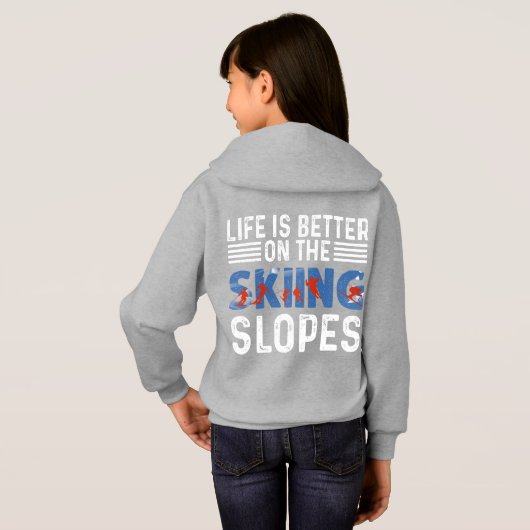 Skiën, het leven is beter op de piste (Achterkant volledig)