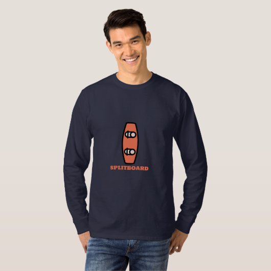 Skiën Hobby Styled Splitboard T-shirt (Voorkant volledig)