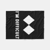 Skiën Ik ben moeilijk Ski Snowboard Fleece Deken (Voorkant (Horizontaal))
