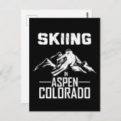 Skiën in Aspen, Colorado Briefkaart (Voorkant / Achterkant)