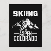 Skiën in Aspen, Colorado Briefkaart (Voorkant)