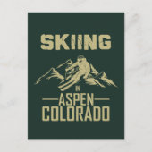 Skiën in Aspen, Colorado Briefkaart (Voorkant)