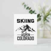 Skiën in Aspen, Colorado Briefkaart (Staand voorkant)