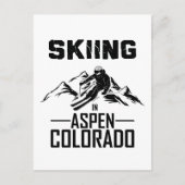 Skiën in Aspen, Colorado Briefkaart (Voorkant)