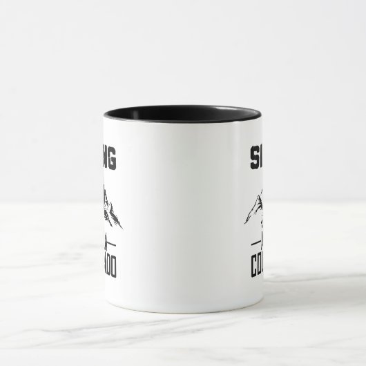 Skiën in Aspen, Colorado Mok (Midden)