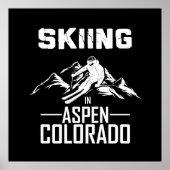 Skiën in Aspen, Colorado Poster (Voorkant)