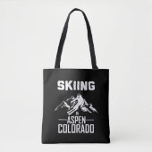 Skiën in Aspen, Colorado Tote Bag (Voorkant)