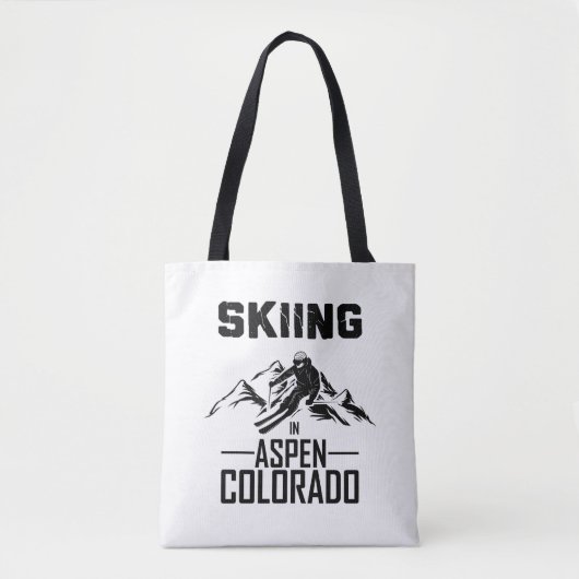 Skiën in Aspen, Colorado Tote Bag (Voorkant)