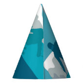 Skiën in bergen - Skiers Feesthoedjes (Achterkant)