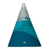 Skiën in bergen - Skiers Feesthoedjes (Rechts)