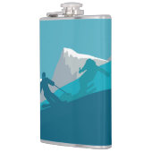 Skiën in bergen - Skiers Heupfles (Links)