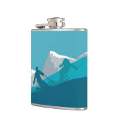 Skiën in bergen - Skiers Heupfles (Links)