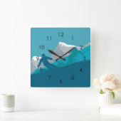 Skiën in bergen - Skiers Vierkante Klok (Huis)