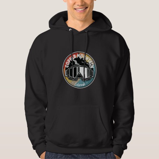 Skiën in Copper Mountain Colorado Hoodie (Voorkant)