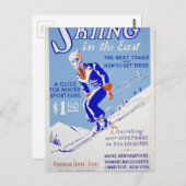 Skiën in het oosten briefkaart (Voorkant / Achterkant)