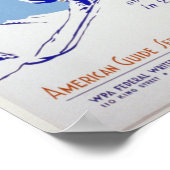 Skiën in het oosten poster (Hoek)