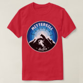 Skiën in Mittersill Austria Blue T-shirt (Design voorkant)