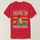 Skiën in Montana T-shirt (Design voorkant)