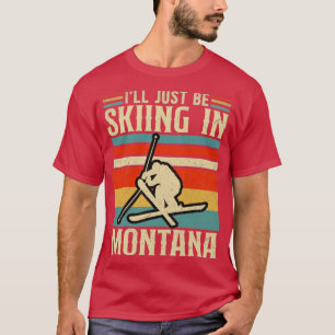 Skiën in Montana T-shirt