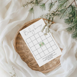 Skiën in ouderschap Baby shower Bingo spel