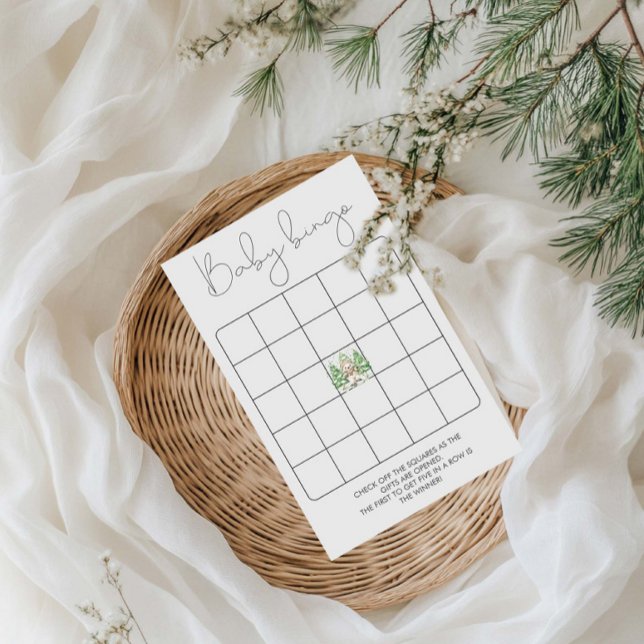 Skiën in ouderschap Baby shower Bingo spel (Creator heeft geüpload)