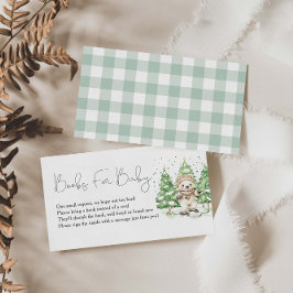 Skiën in ouderschap Baby shower boeken voor Baby Informatiekaartje