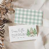 Skiën in ouderschap Baby shower luierscheur Informatiekaartje