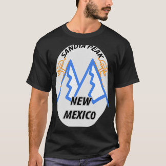 Skiën in SANDIA PEAK New Mexico cirkel T-shirt