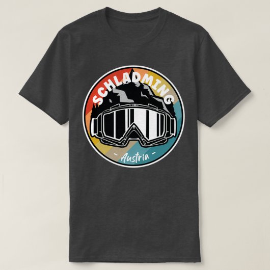 Skiën in Schladming Austria 1 T-shirt (Design voorkant)