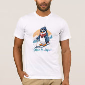 Skiën in stijl t-shirt (Voorkant)