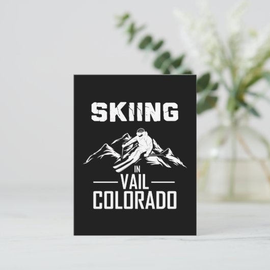 Skiën in Vail Colorado Briefkaart (Staand voorkant)