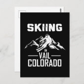 Skiën in Vail Colorado Briefkaart (Voorkant / Achterkant)