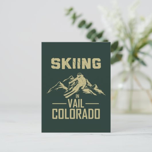 Skiën in Vail Colorado Briefkaart (Staand voorkant)
