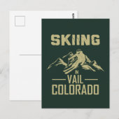Skiën in Vail Colorado Briefkaart (Voorkant / Achterkant)
