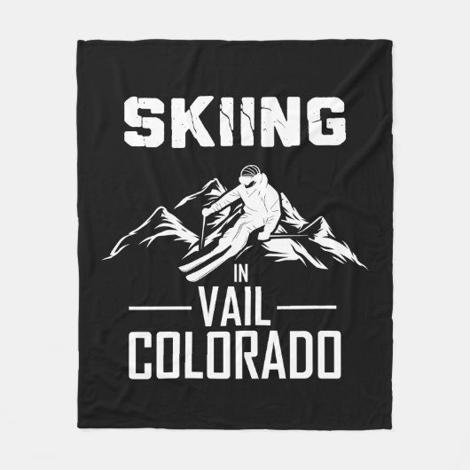 Skiën in Vail Colorado Fleece Deken (Voorkant)